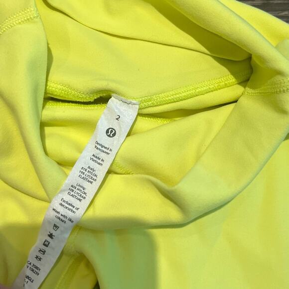 Lululemon Align High Rise Legging Crop Electric Lemon - Picture 5 of 5